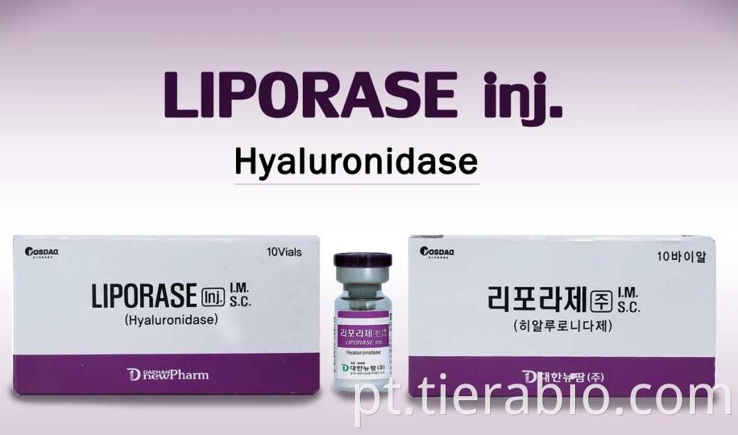 Preenchimento dérmico com ácido hialurônico para inibição de ácido hialurônico para injeção de liporase de fábrica